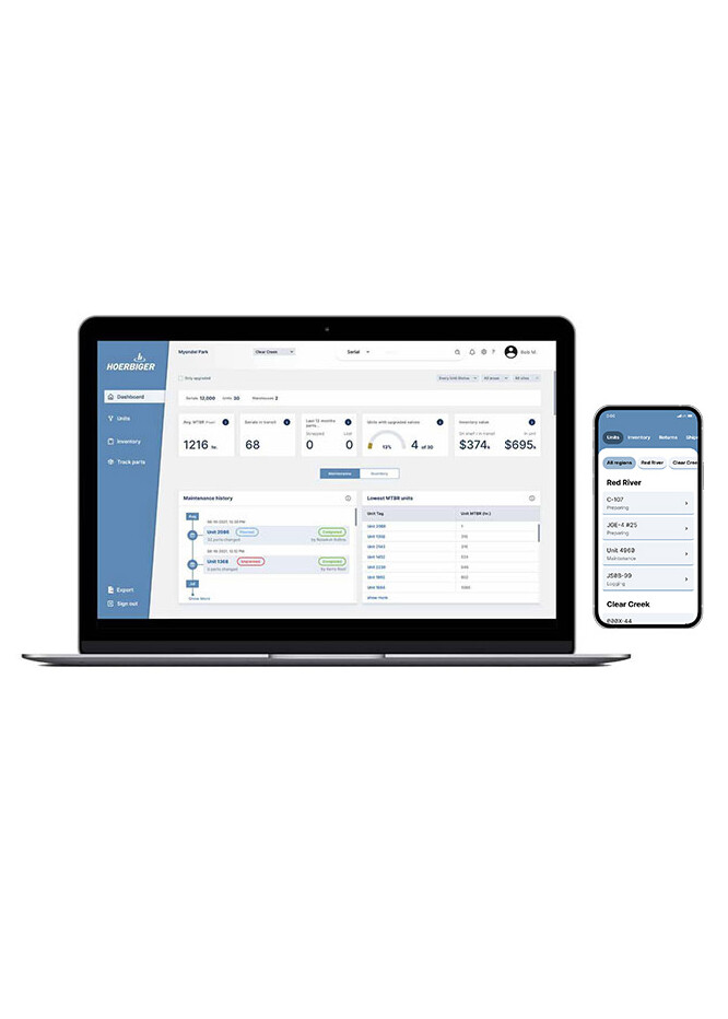 VISTRA interface VISTRA interface on laptop and smartphone