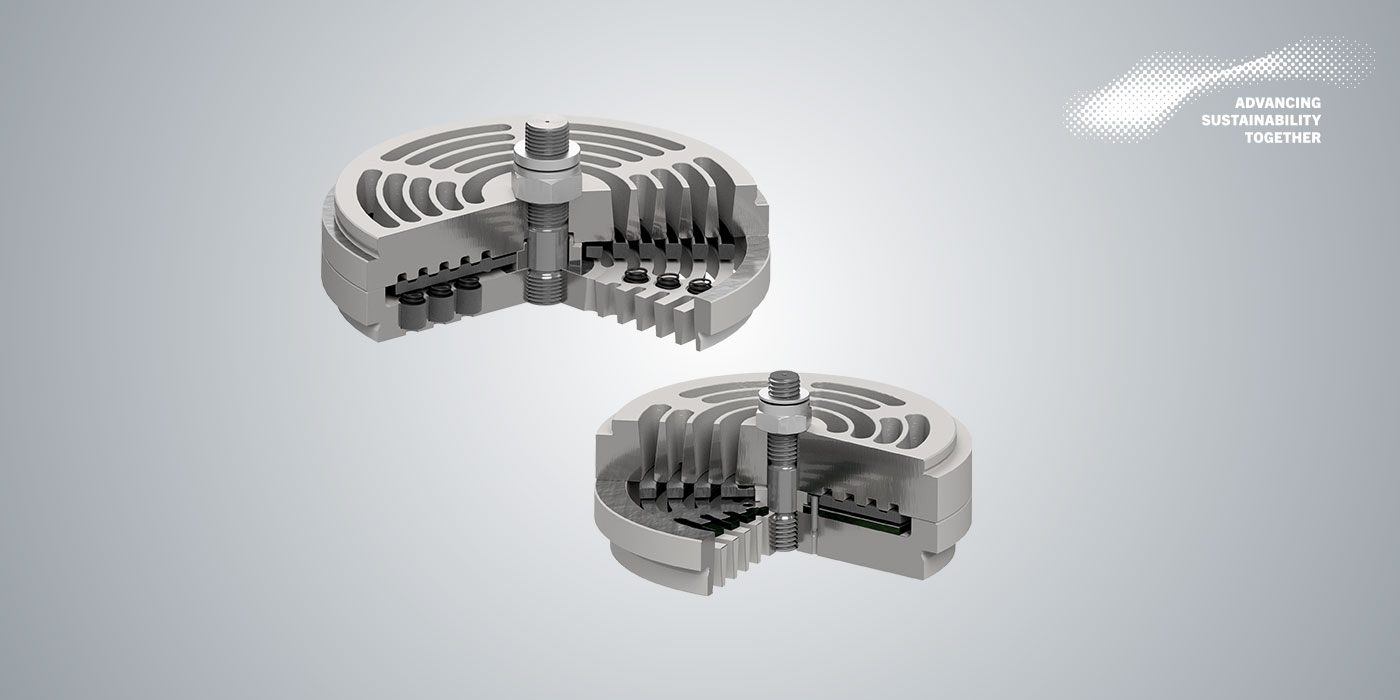 XP and CP valve with PowerPEEK Cutaway of an XP and CP valve with PowerPEEK and refinery