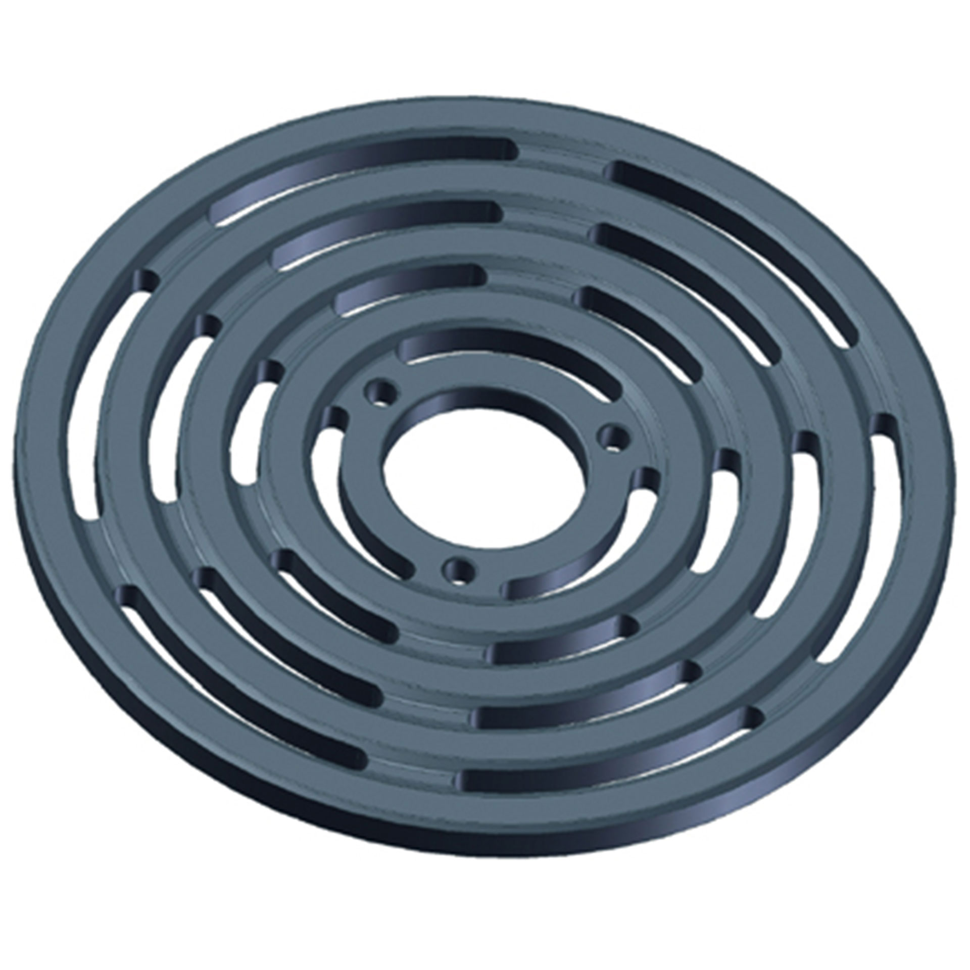 Profilierte PowerPEEK® Ventilplatte Produktabbildung einer profilierten PowerPEEK® Ventilplatte