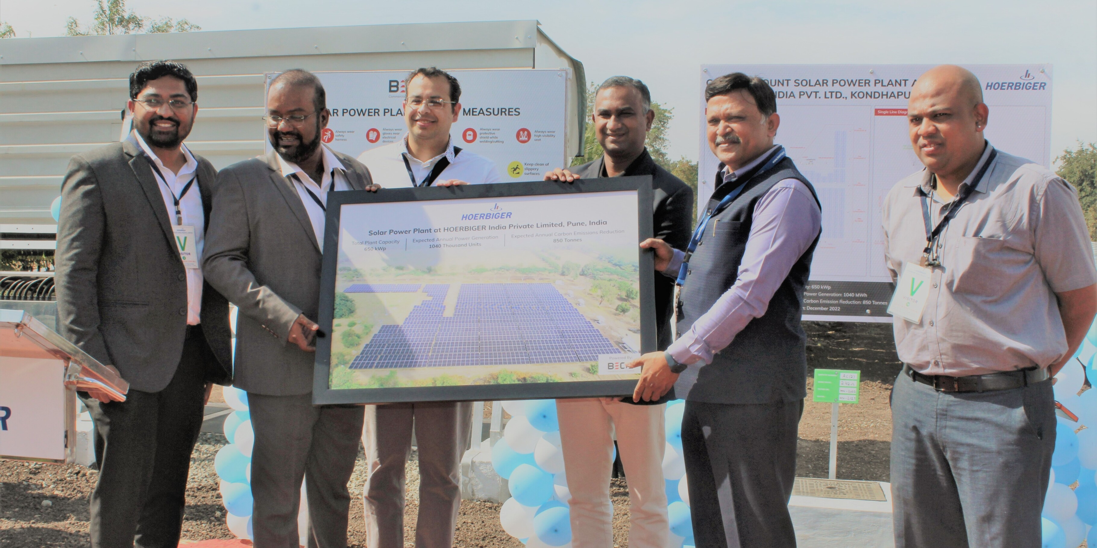 Inauguration of the new Solar Power Plant in India Newsroom